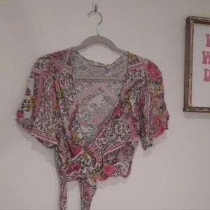 Wrap Around Crop Top